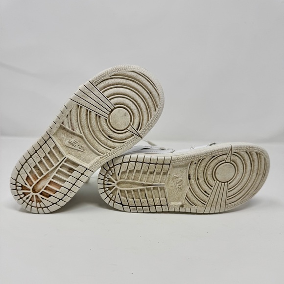 Nike Air Jordan White and Gray High-Top Sneakers - Picture 5 of 6